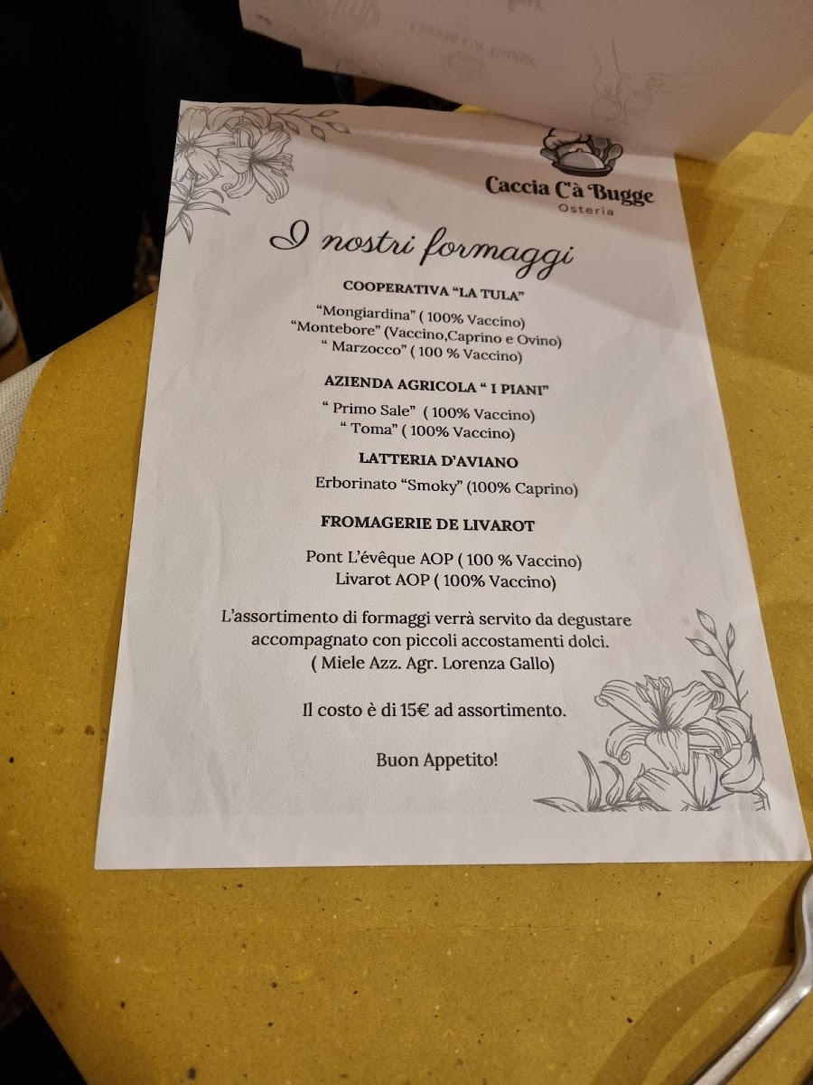 Caccia ca bugge Photo Menu 9
