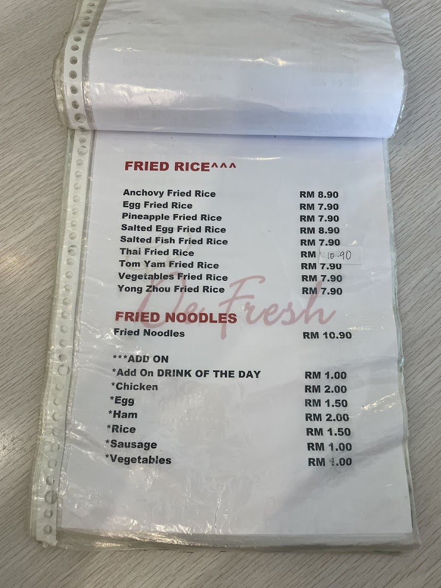 De FRESH Photo Menu 4