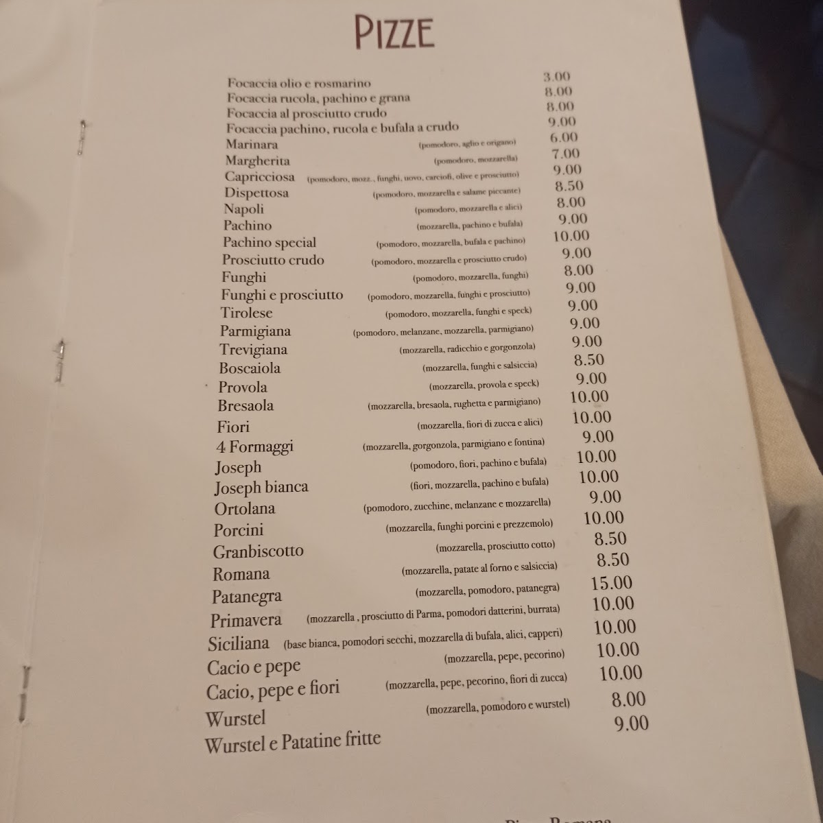 Joseph Ristorante Photo Menu 8