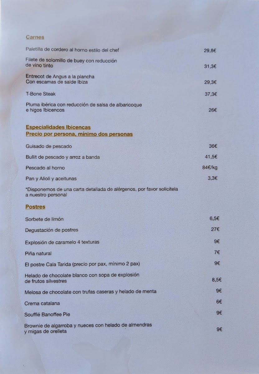 Restaurante Ca's Milà Photo Menu 1