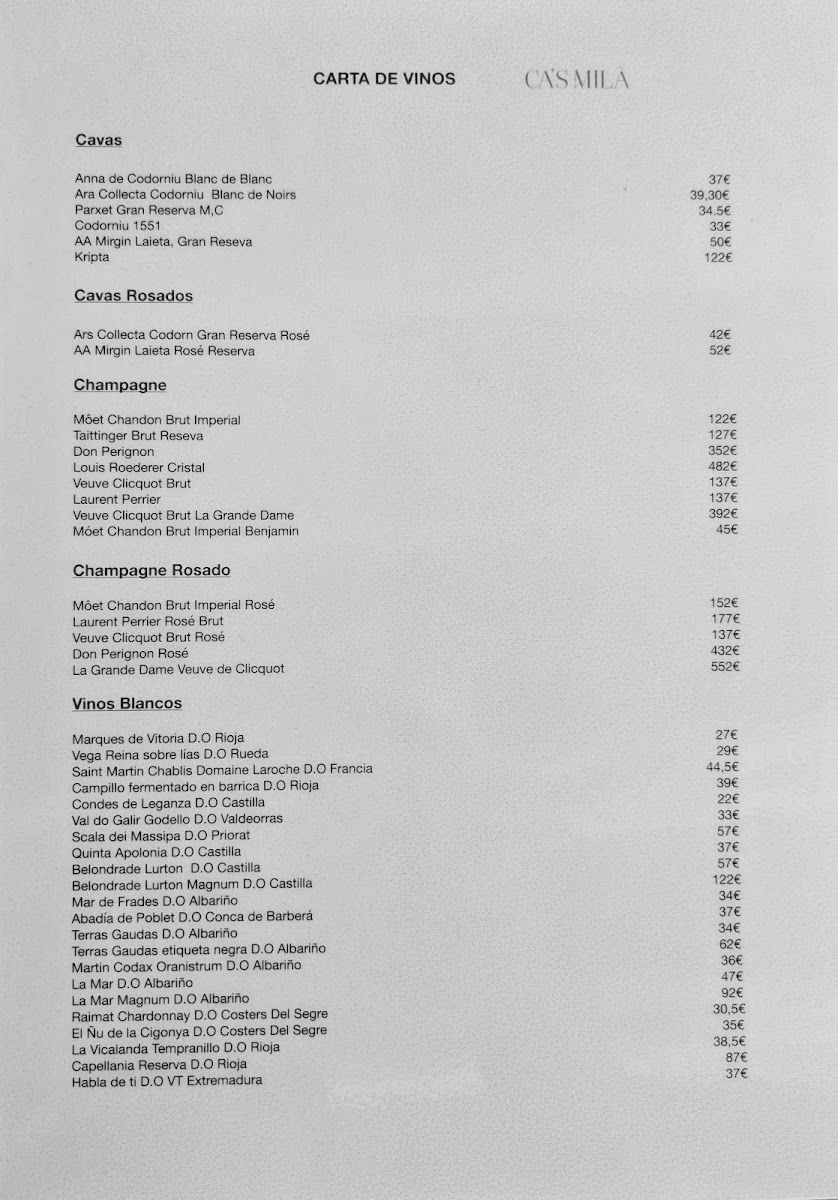 Restaurante Ca's Milà Photo Menu 2