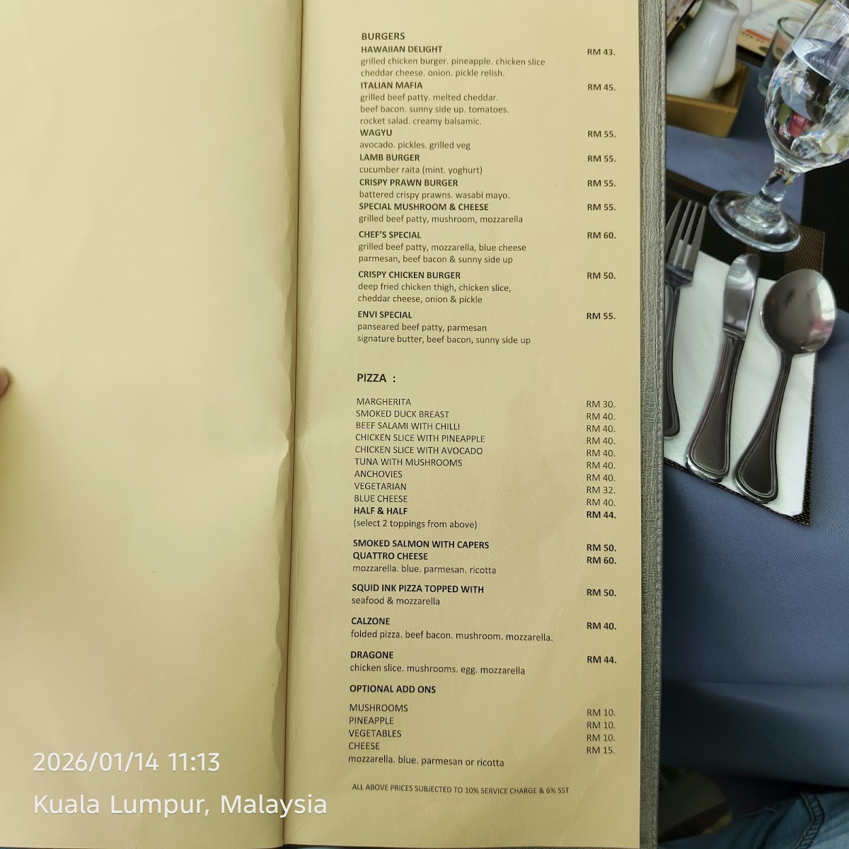 Envi Skydining Photo Menu 9