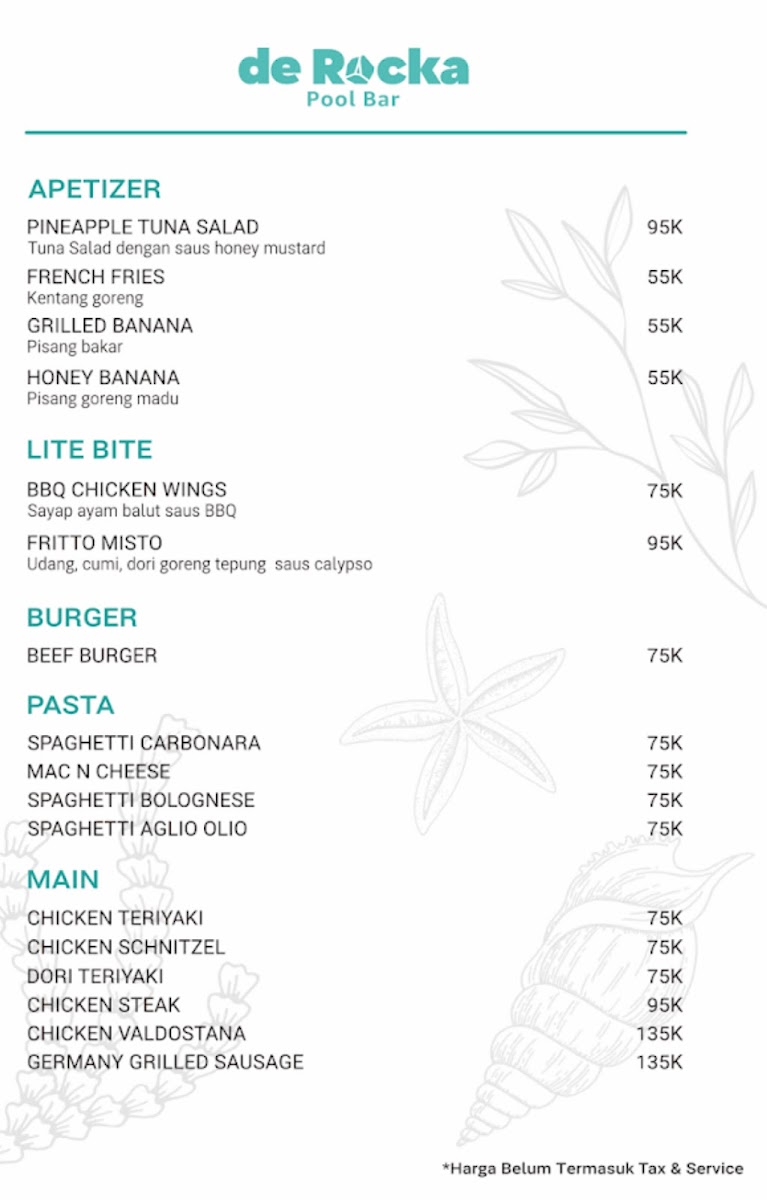DE ROCKA BEACH BAR Photo Menu 6