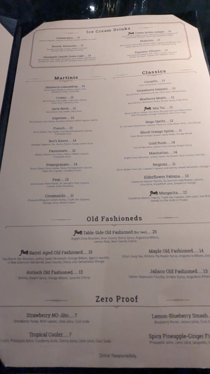 Pop's Uptown Supper Club Photo Menu 10