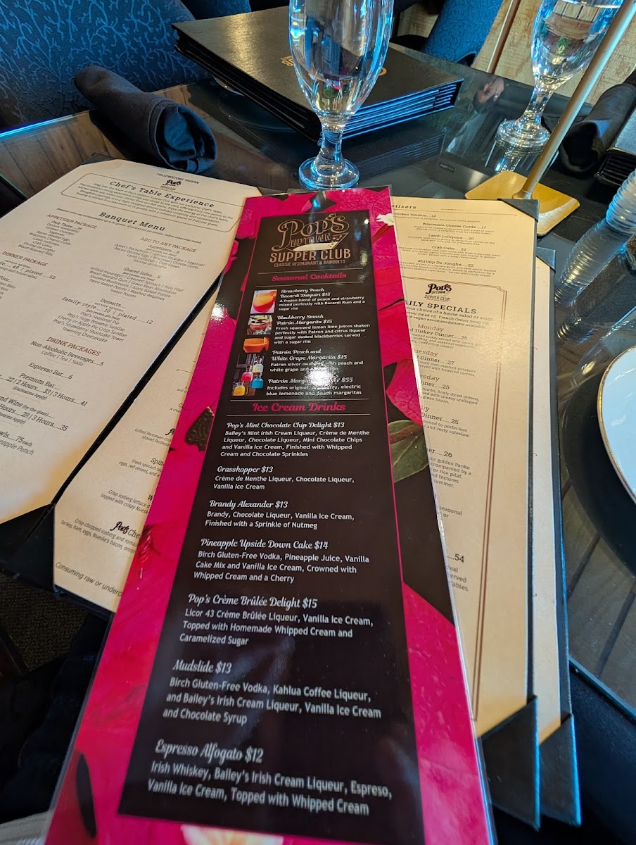 Pop's Uptown Supper Club Photo Menu 8