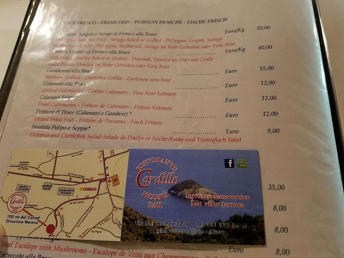Da Cardillo Photo Menu 2