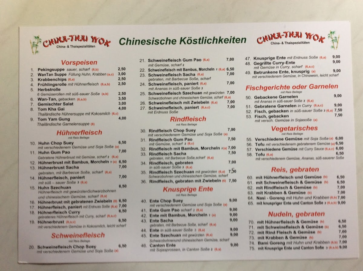 China-Thai Wok Restaurant Photo Menu 10