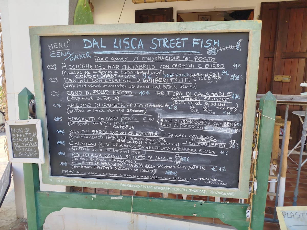 Dal Lisca Street Fish Photo Menu 1