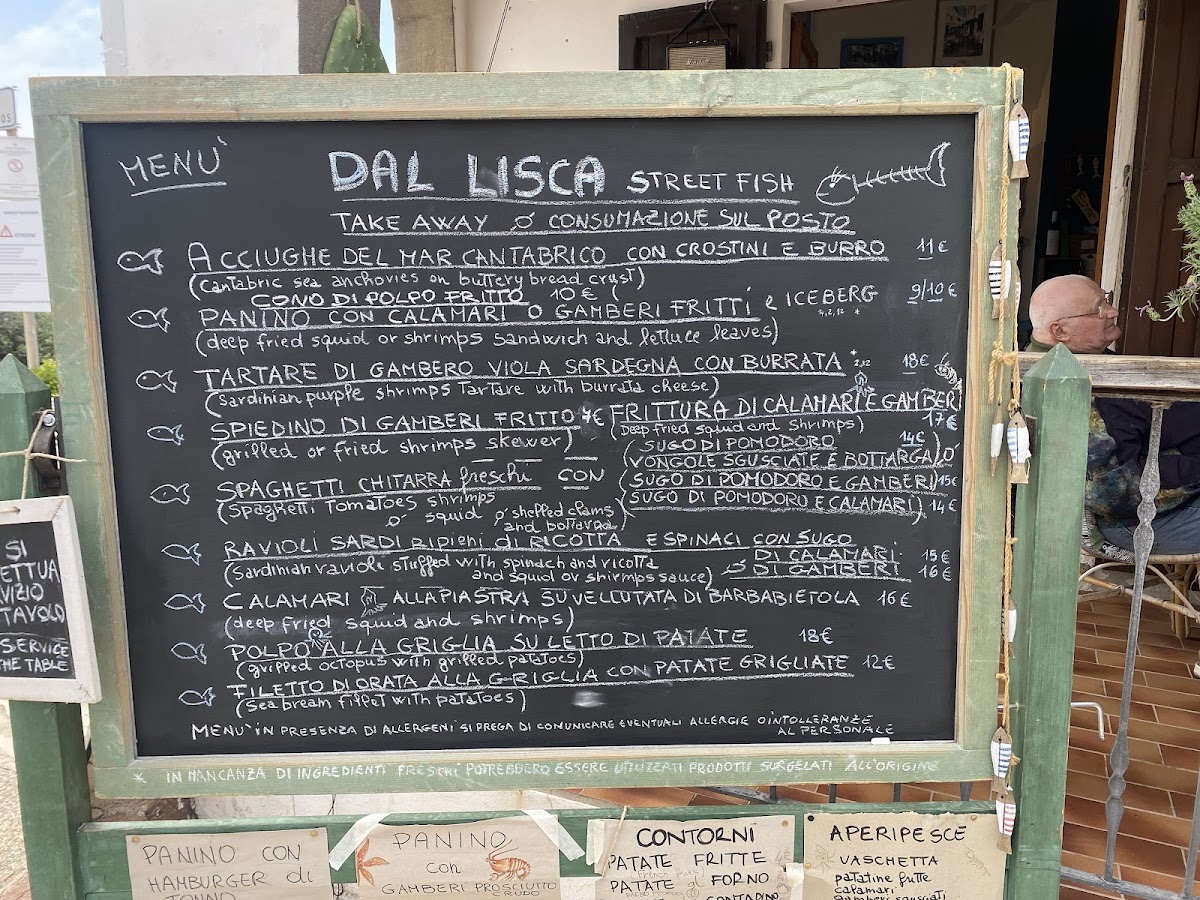 Dal Lisca Street Fish Photo Menu 2