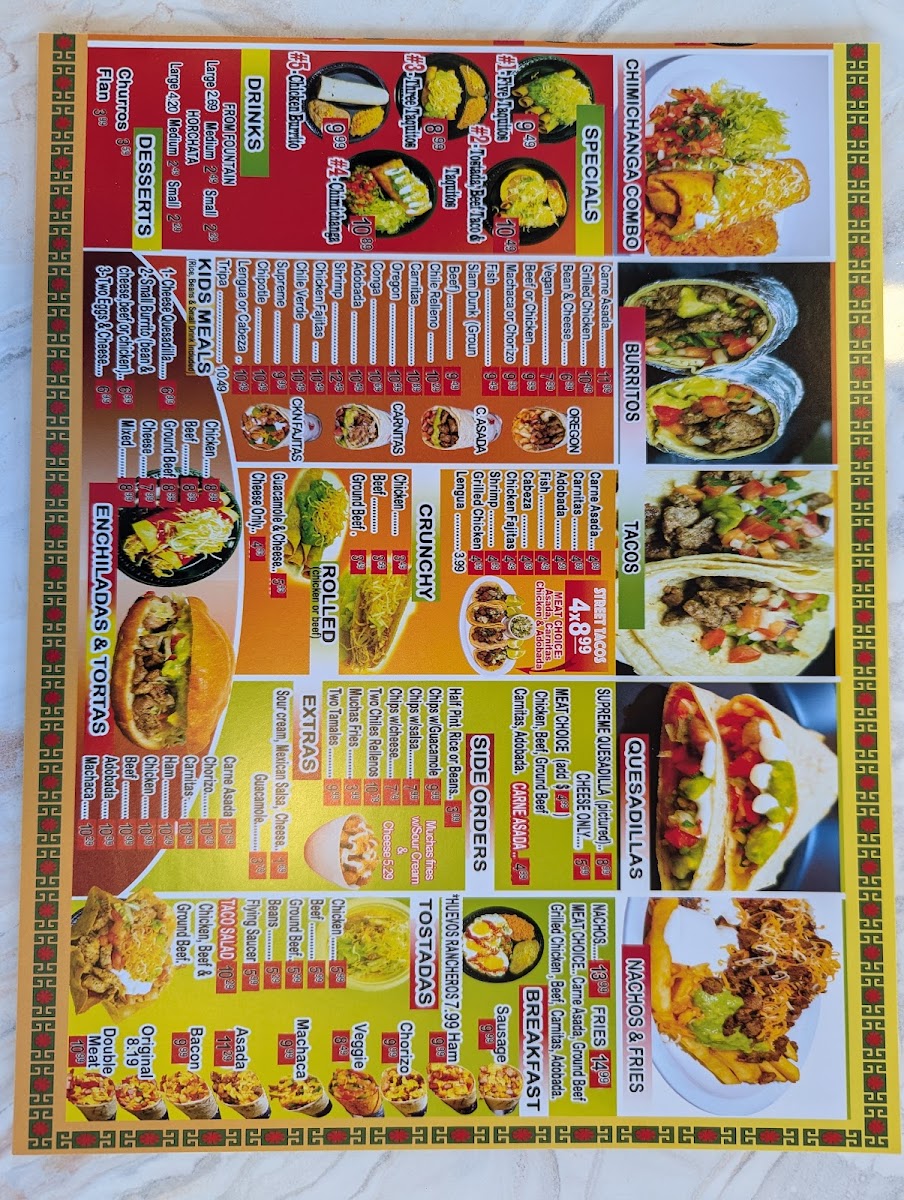 Muchas Gracias Restaurant Photo Menu 4