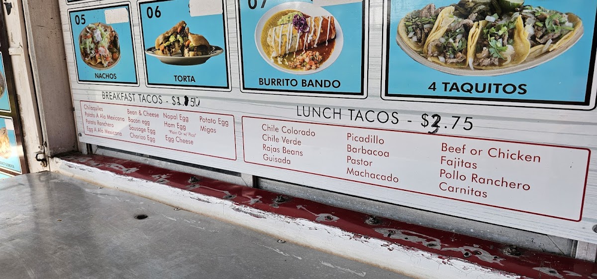 El Taco Feliz Photo Menu 2