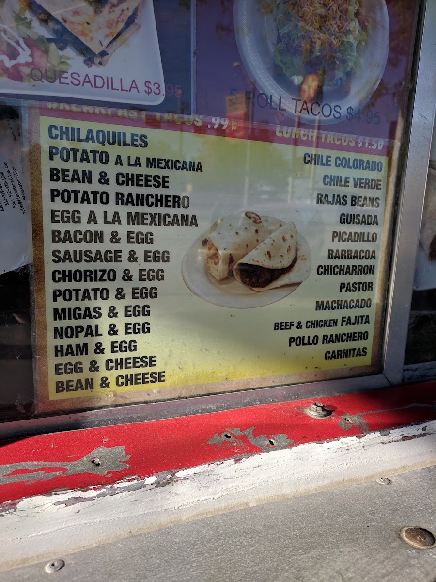 El Taco Feliz Photo Menu 4
