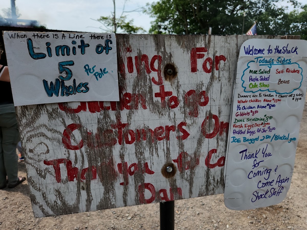 Dan's Chicken Shack Photo Menu 2