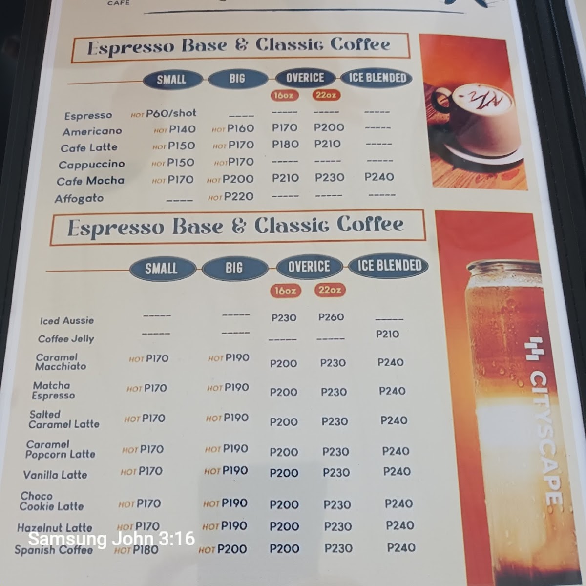 CityScape Cafe | Bed and Breakfast Photo Menu 3