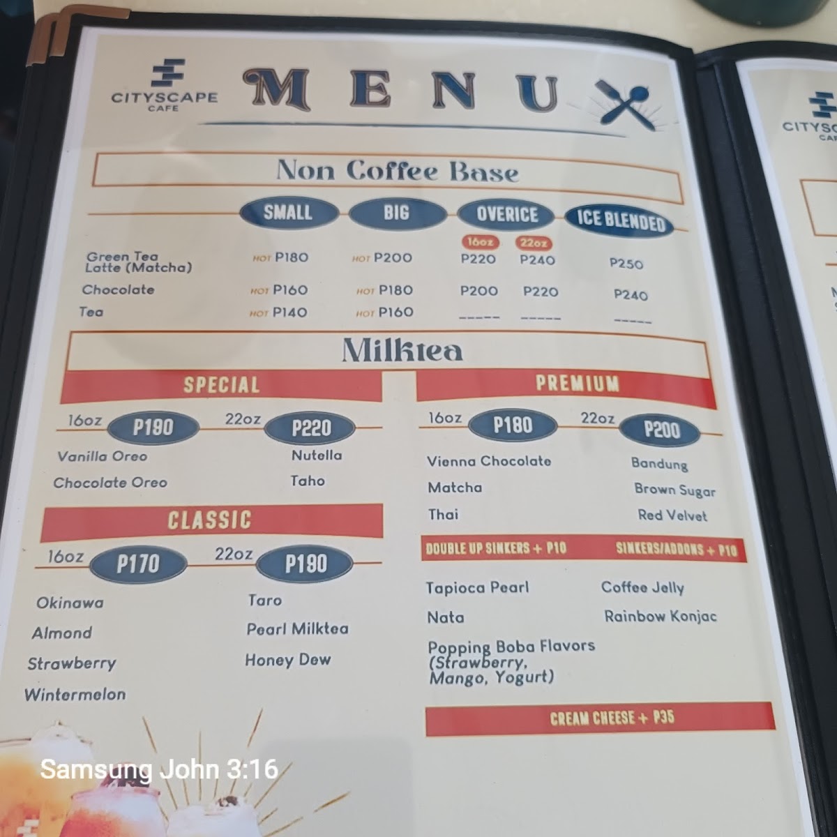 CityScape Cafe | Bed and Breakfast Photo Menu 8