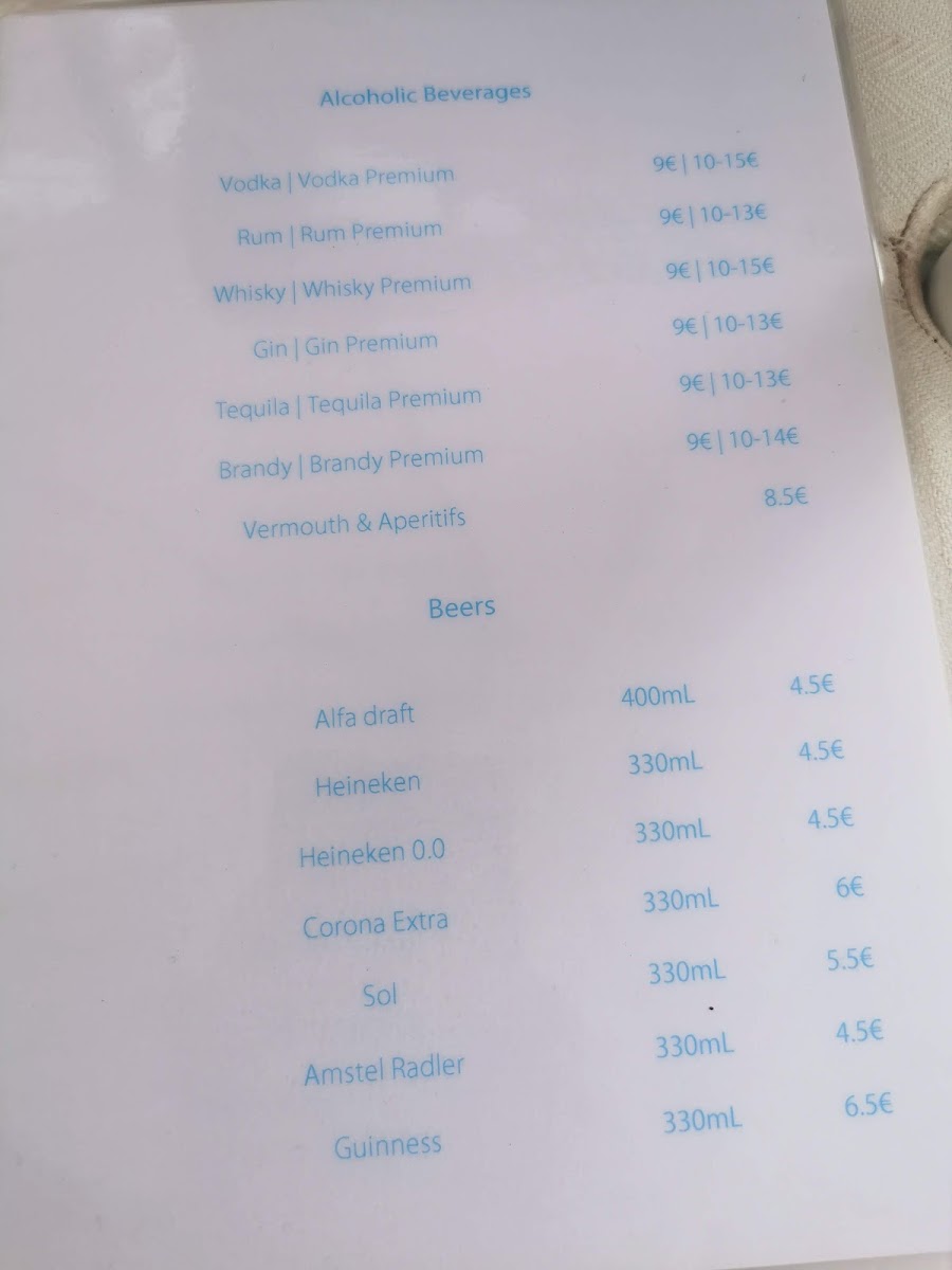 Astra Beach Club Photo Menu 7