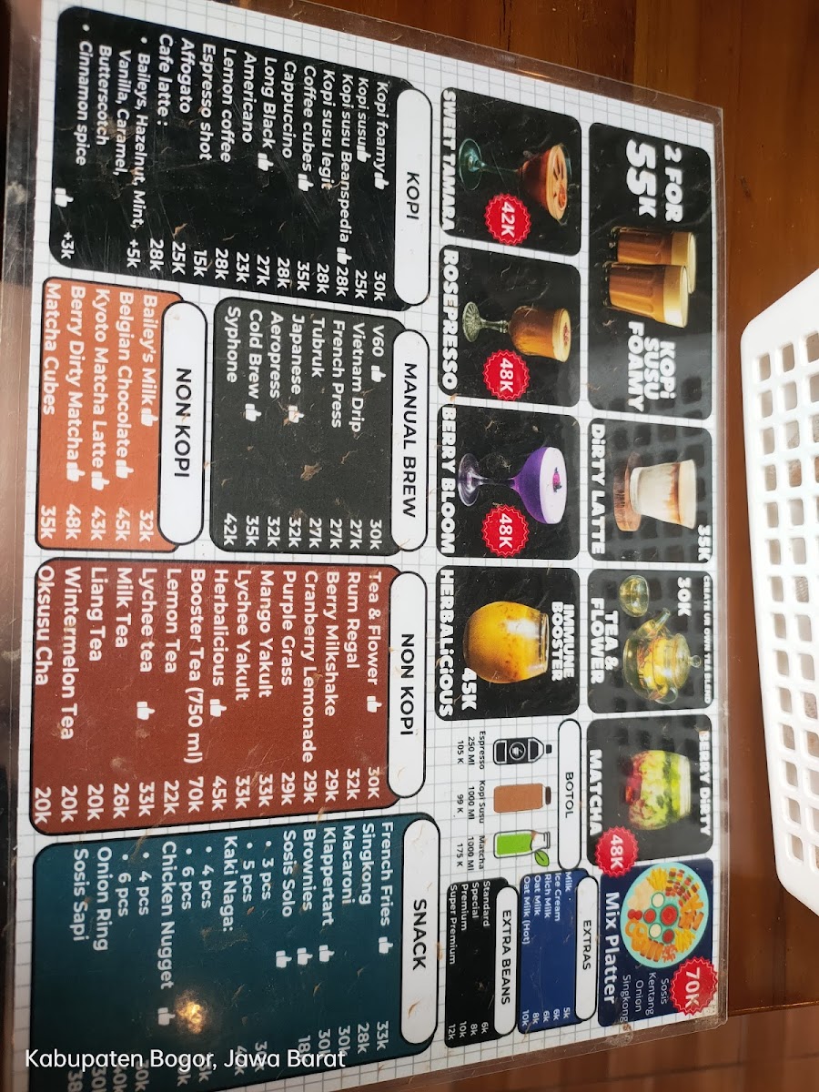 BEANSPEDIA - Coffee & Tea Photo Menu 10