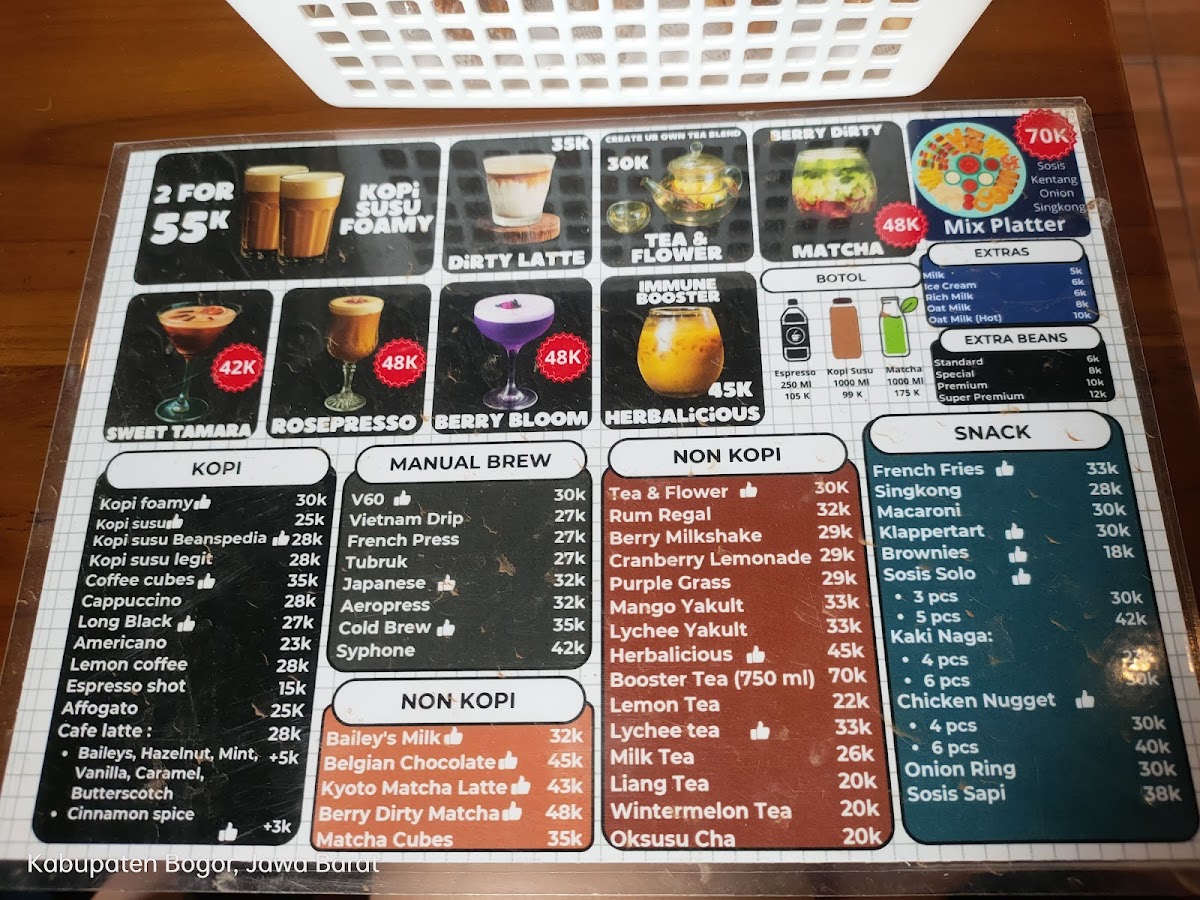 BEANSPEDIA - Coffee & Tea Photo Menu 2