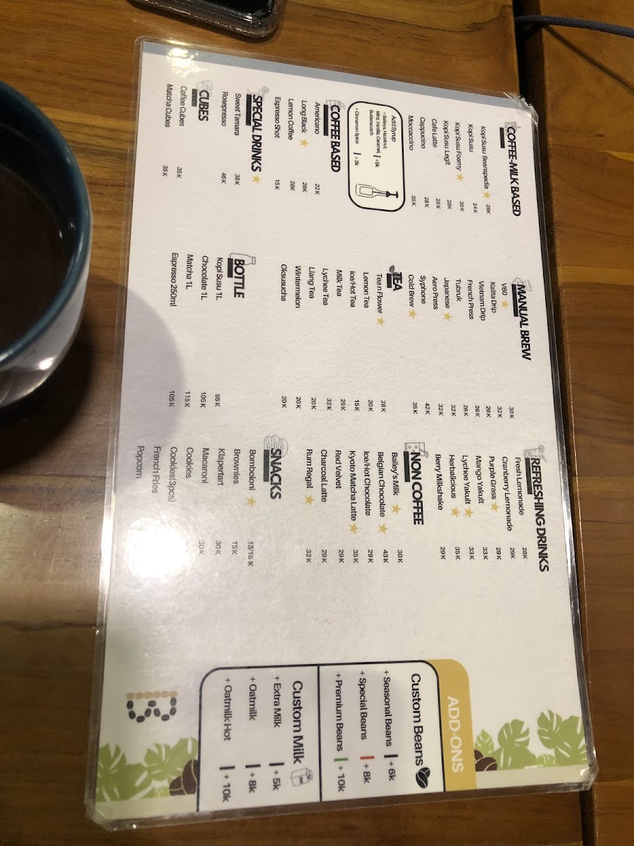 BEANSPEDIA - Coffee & Tea Photo Menu 8