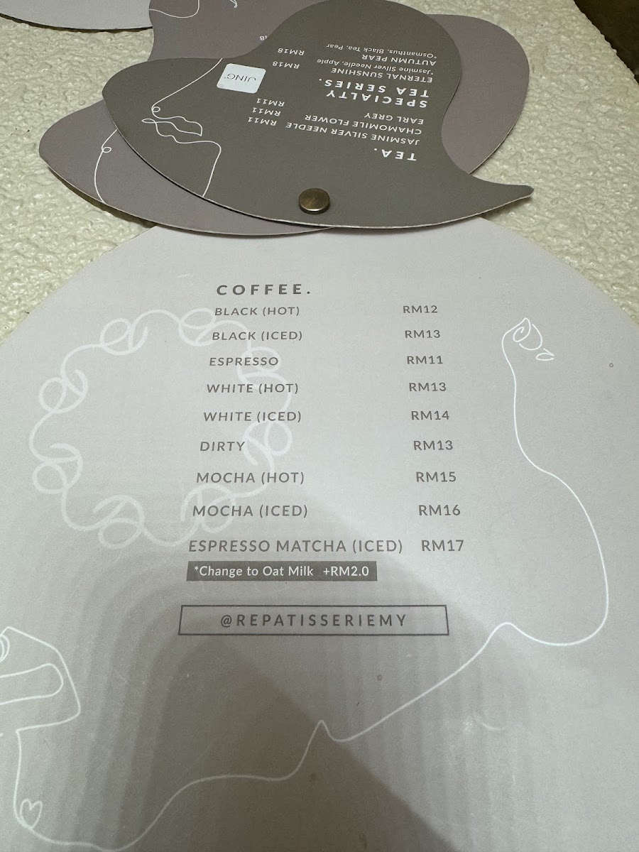 Re Patisserie Photo Menu 1
