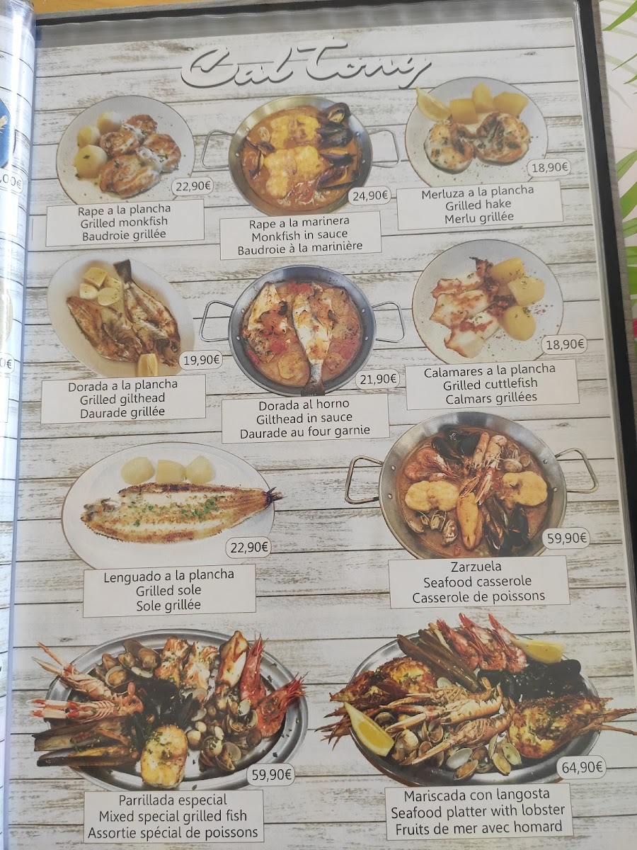 Restaurant Cal Tony Blanes Photo Menu 6