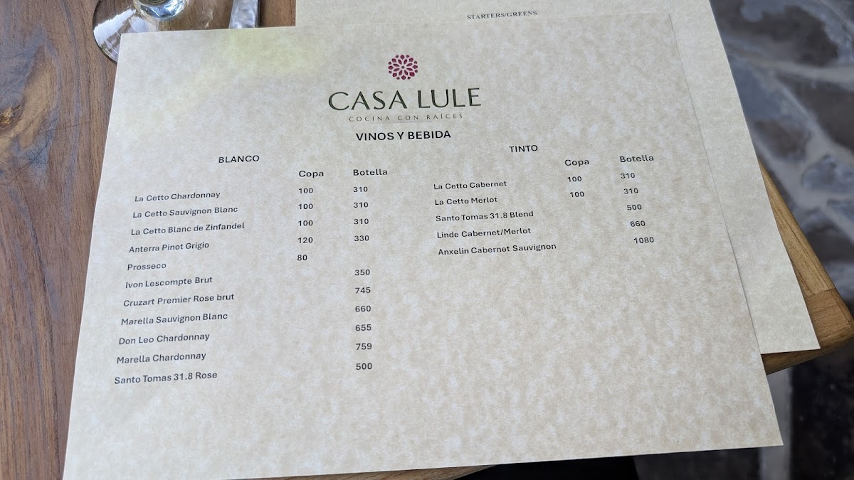 Casa Lule Cocina con Raíces Restaurante Photo Menu 8