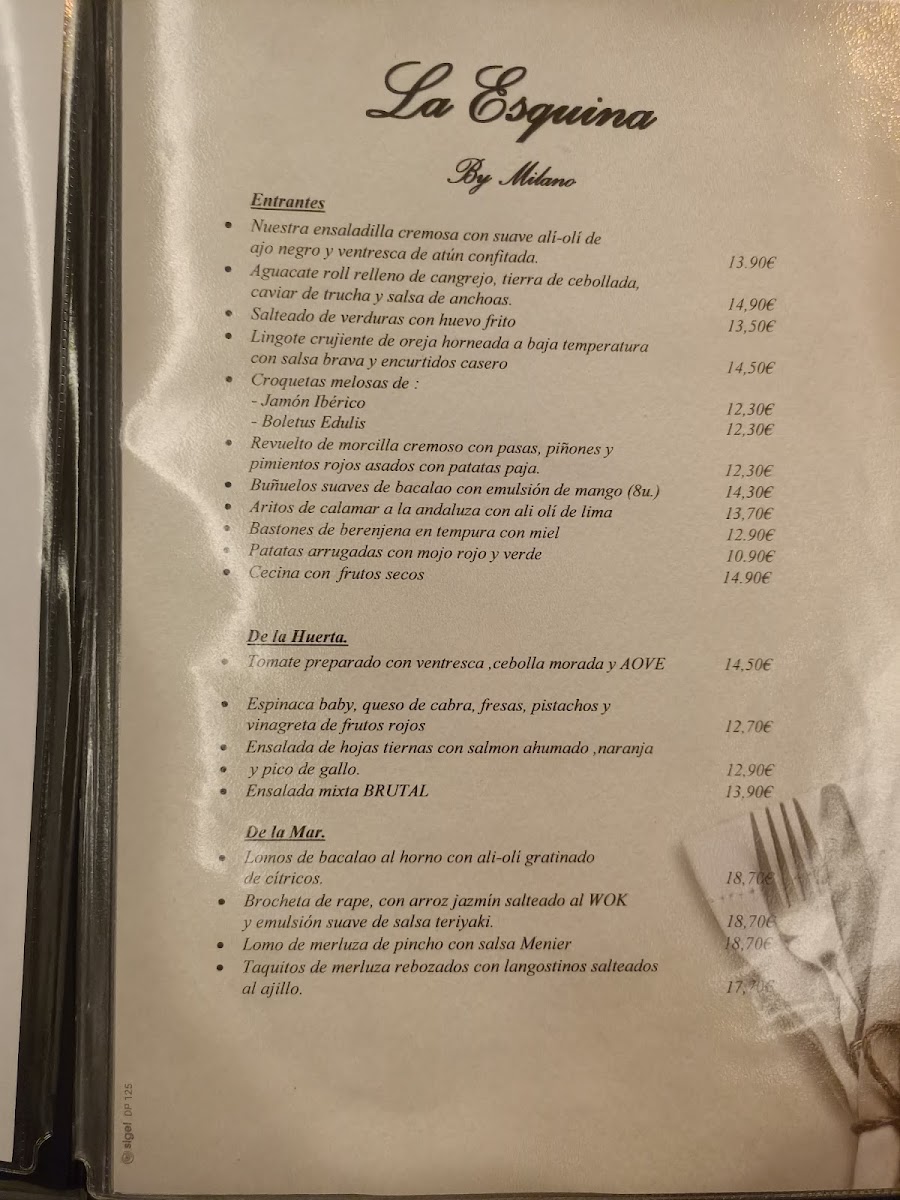 La Esquina By Milano Photo Menu 9