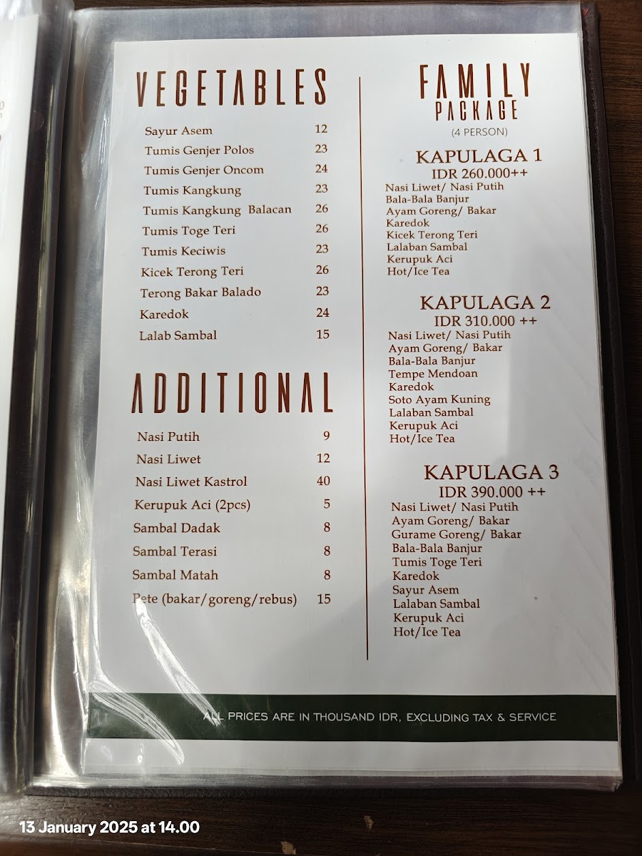 Kapulaga Indonesian Bistro Photo Menu 6