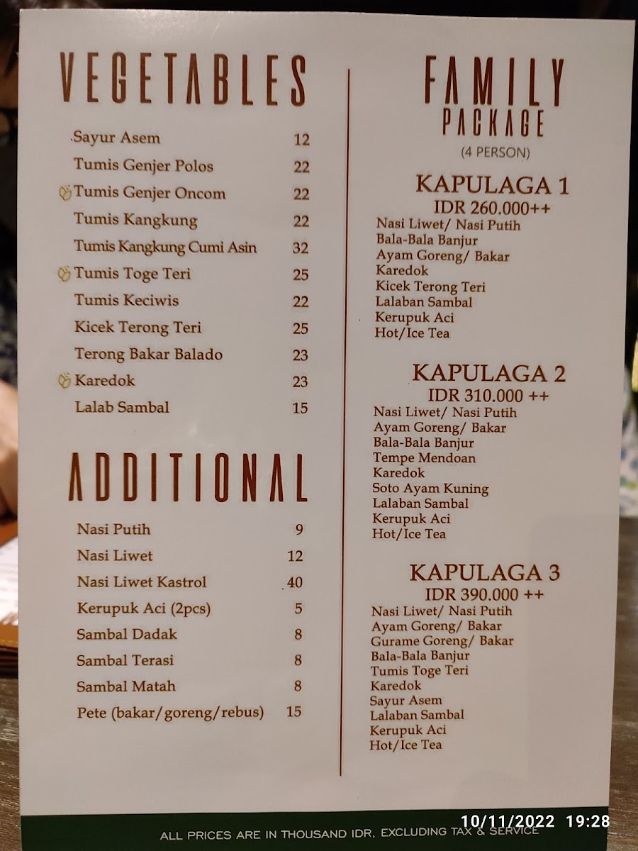 Kapulaga Indonesian Bistro Photo Menu 8