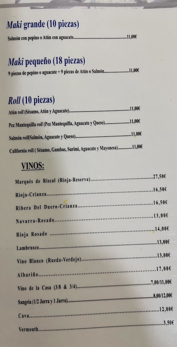 Restaurante Long Tu Photo Menu 1