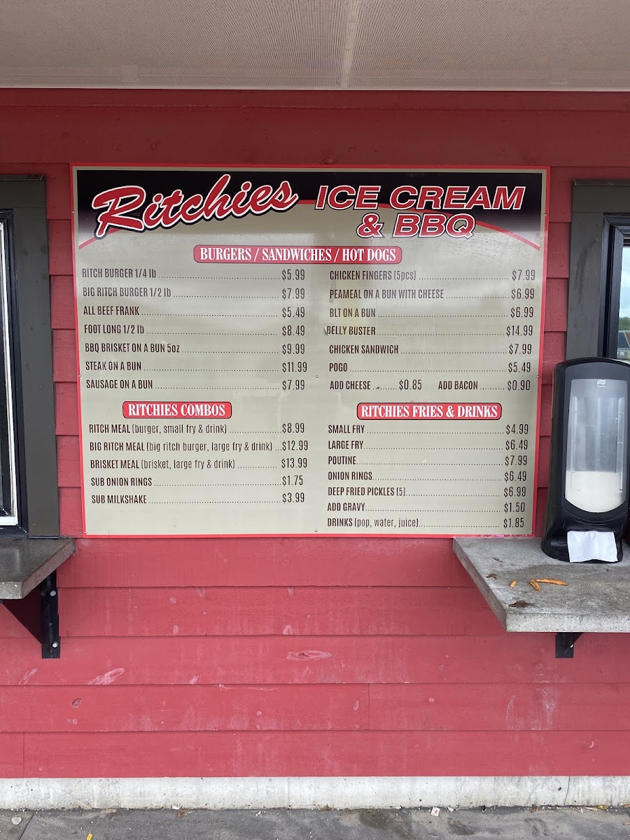 Ritchies Ice Cream & BBQ Photo Menu 6