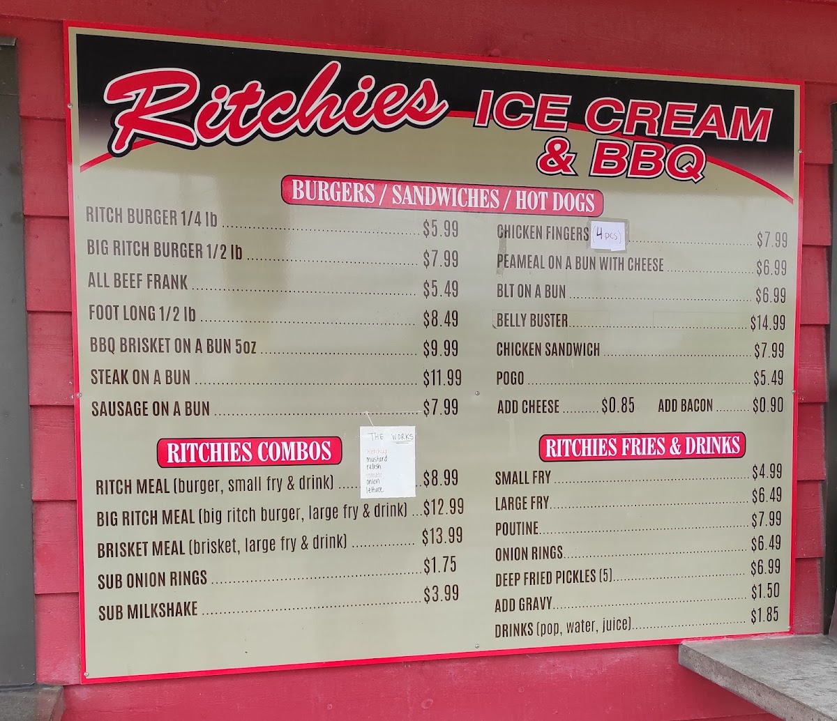 Ritchies Ice Cream & BBQ Photo Menu 8