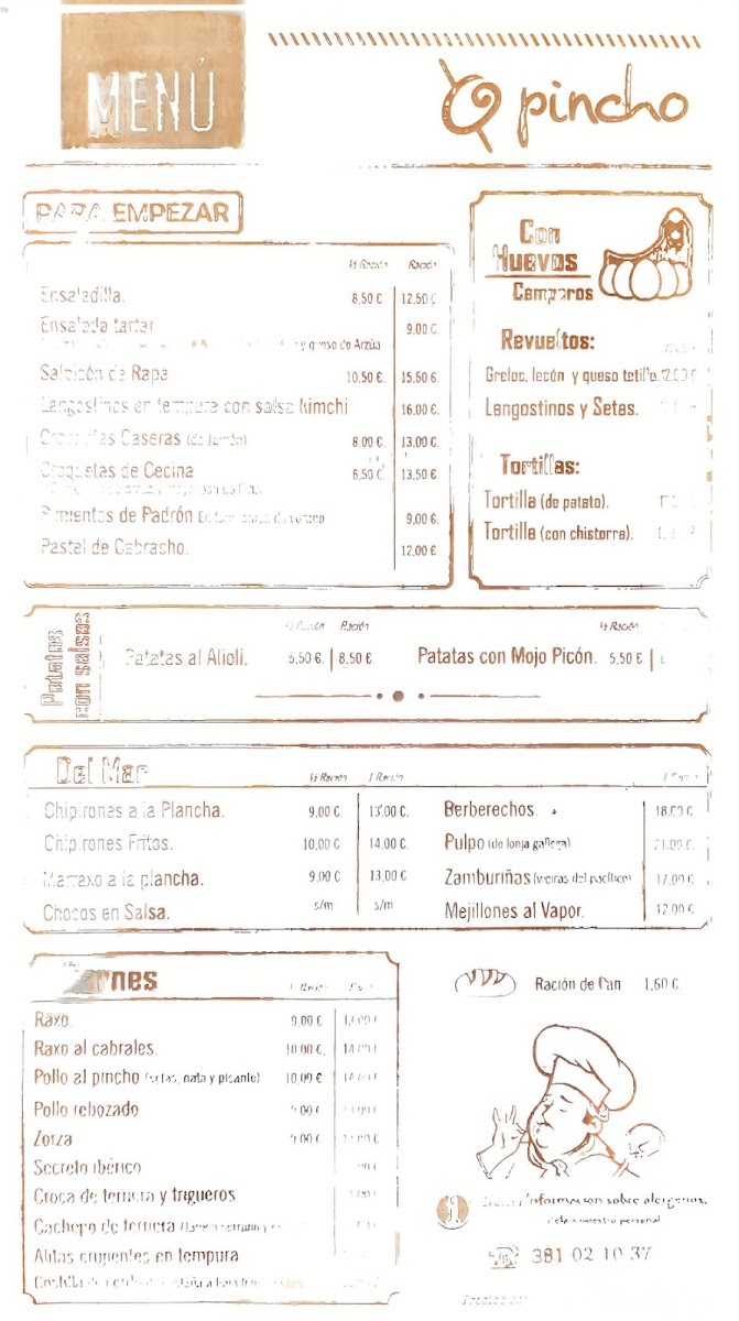 Restaurante O Pincho Photo Menu 1