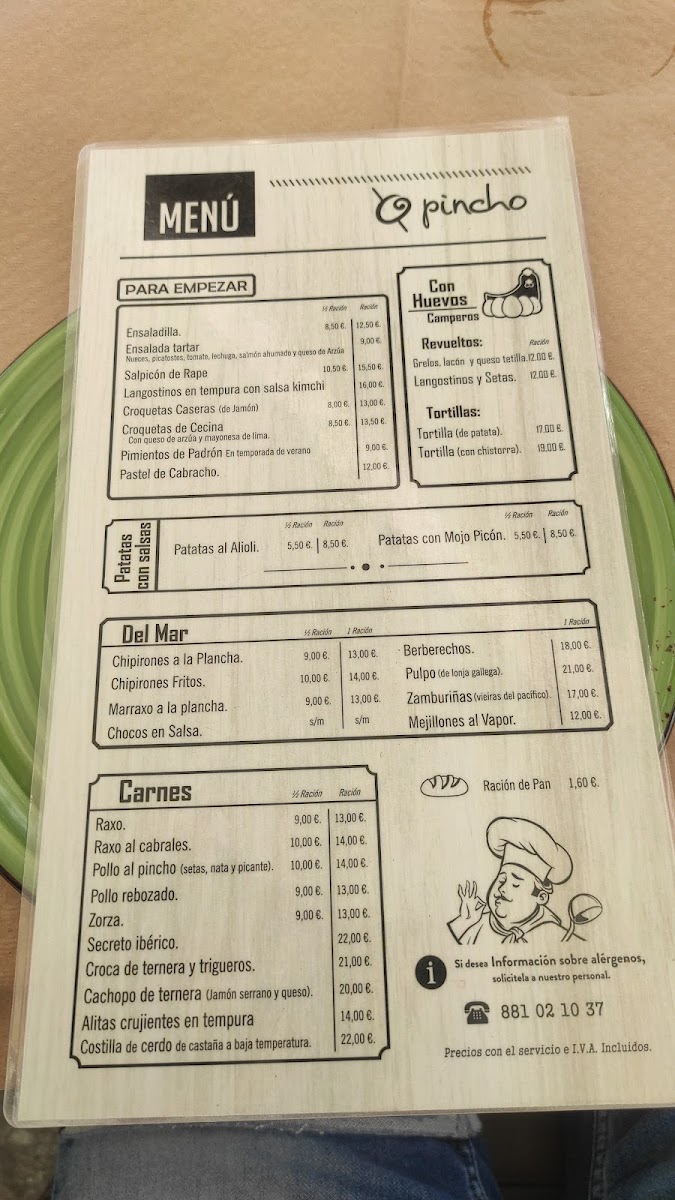 Restaurante O Pincho Photo Menu 5