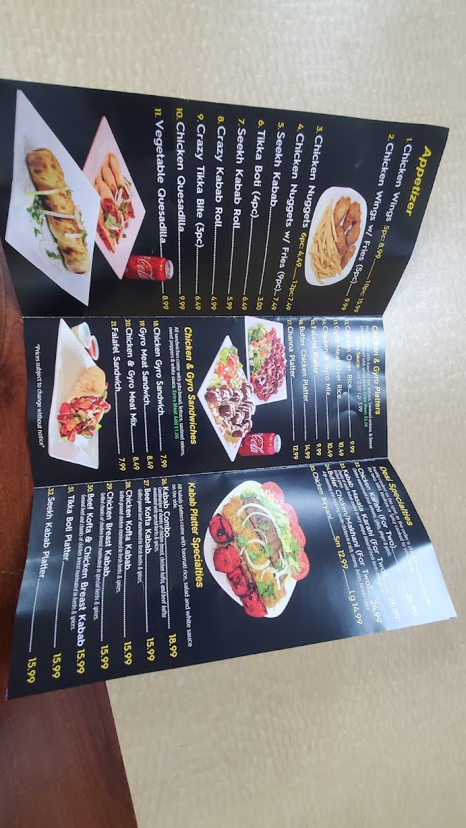 Kabab Platter & Burger Photo Menu 10