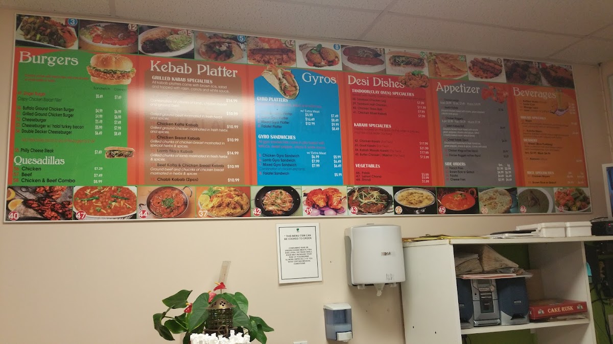 Kabab Platter & Burger Photo Menu 8