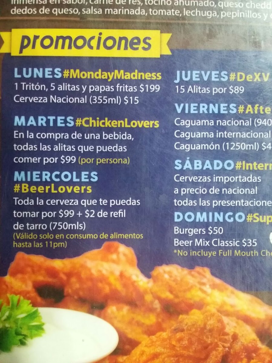 Wingman Plaza Viva Photo Menu 5