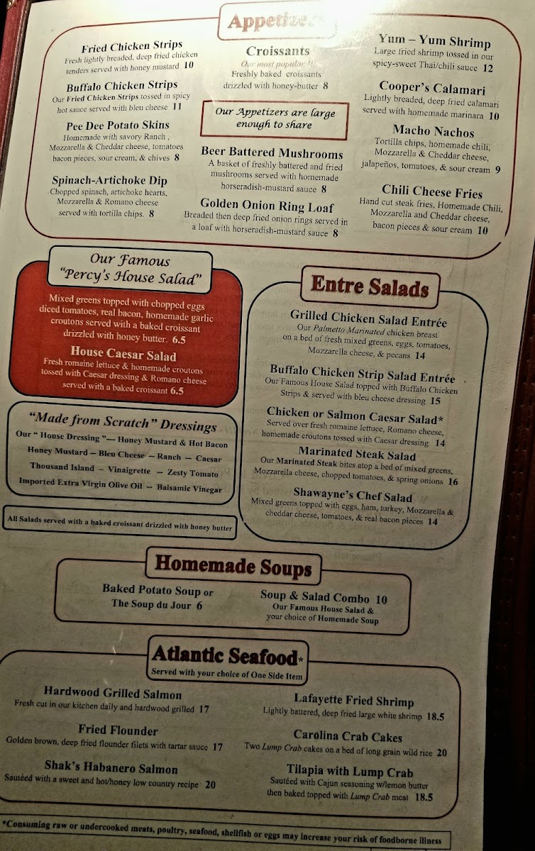 Percy & Willies Photo Menu 9