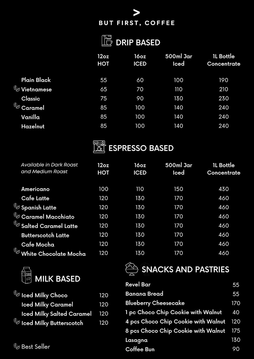 But First, Coffee (BFC) - Milagrosa Photo Menu 1