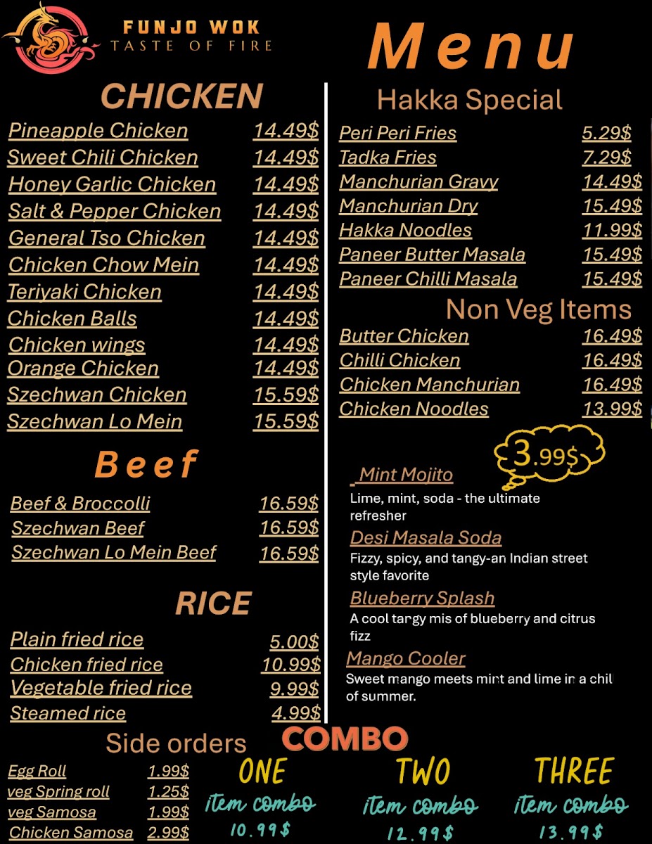 Funjo wok Photo Menu 1
