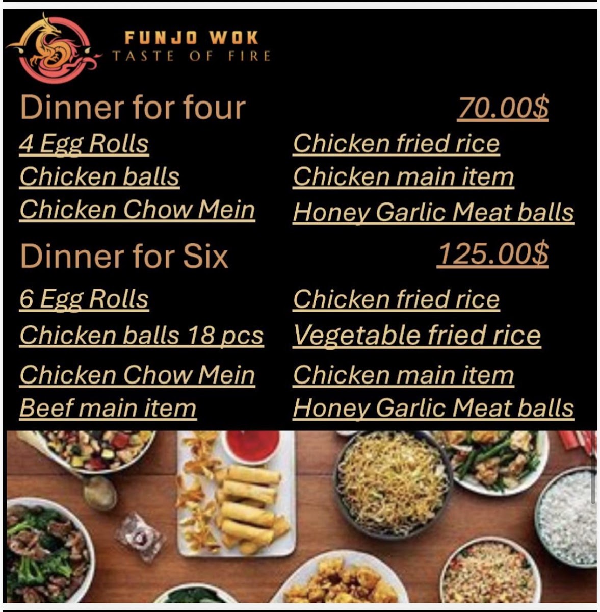 Funjo wok Photo Menu 2