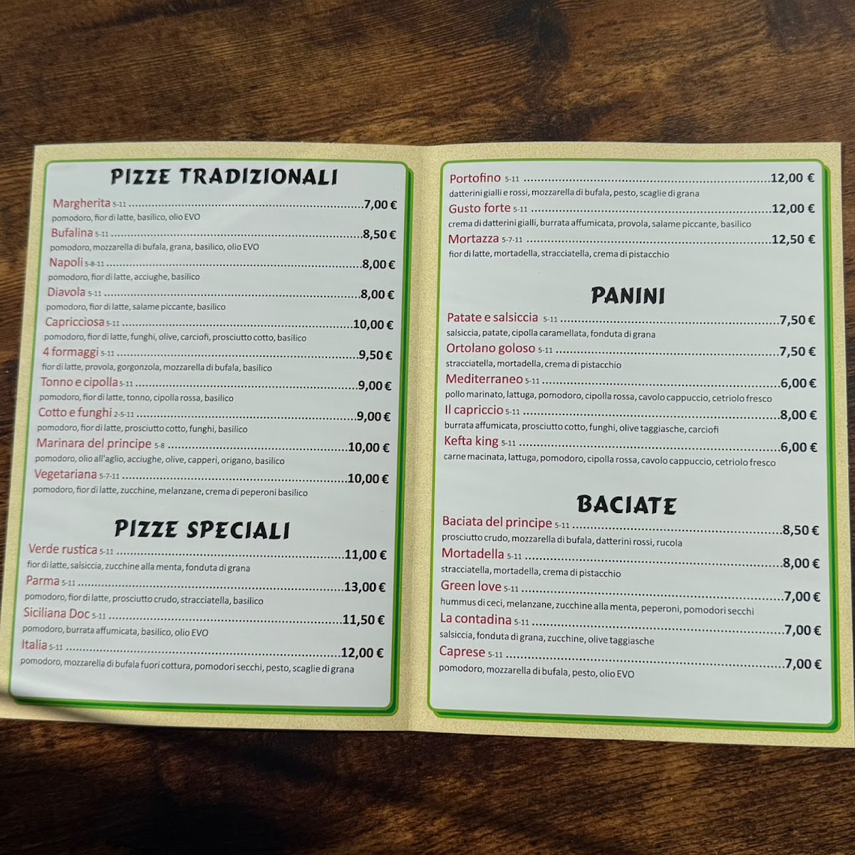 Bacia la Mano - Pizzeria d'Asporto Genova Photo Menu 1
