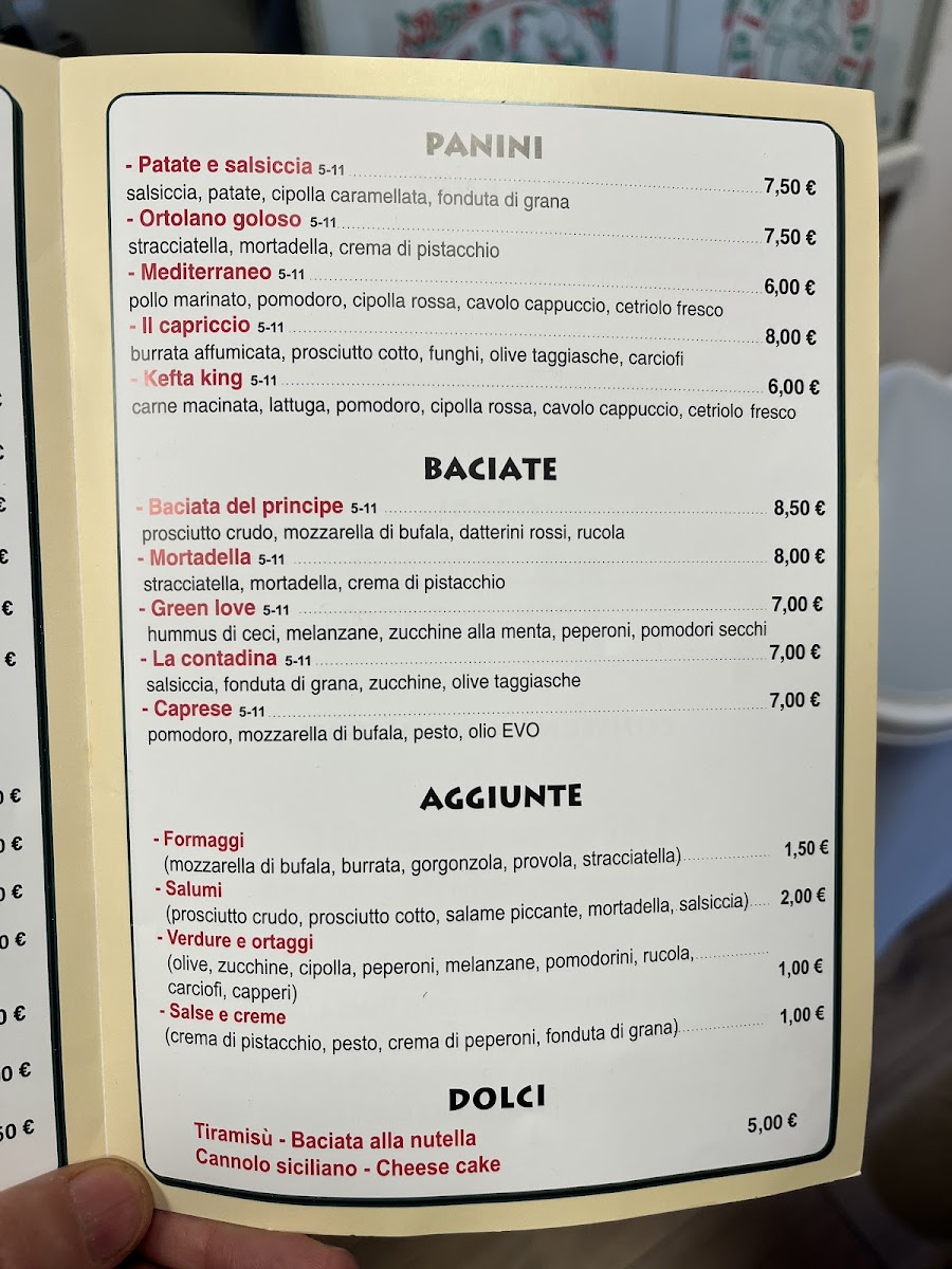 Bacia la Mano - Pizzeria d'Asporto Genova Photo Menu 4