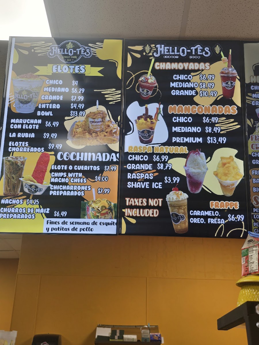 Hellotes Paleteria & Fruteria Photo Menu 3