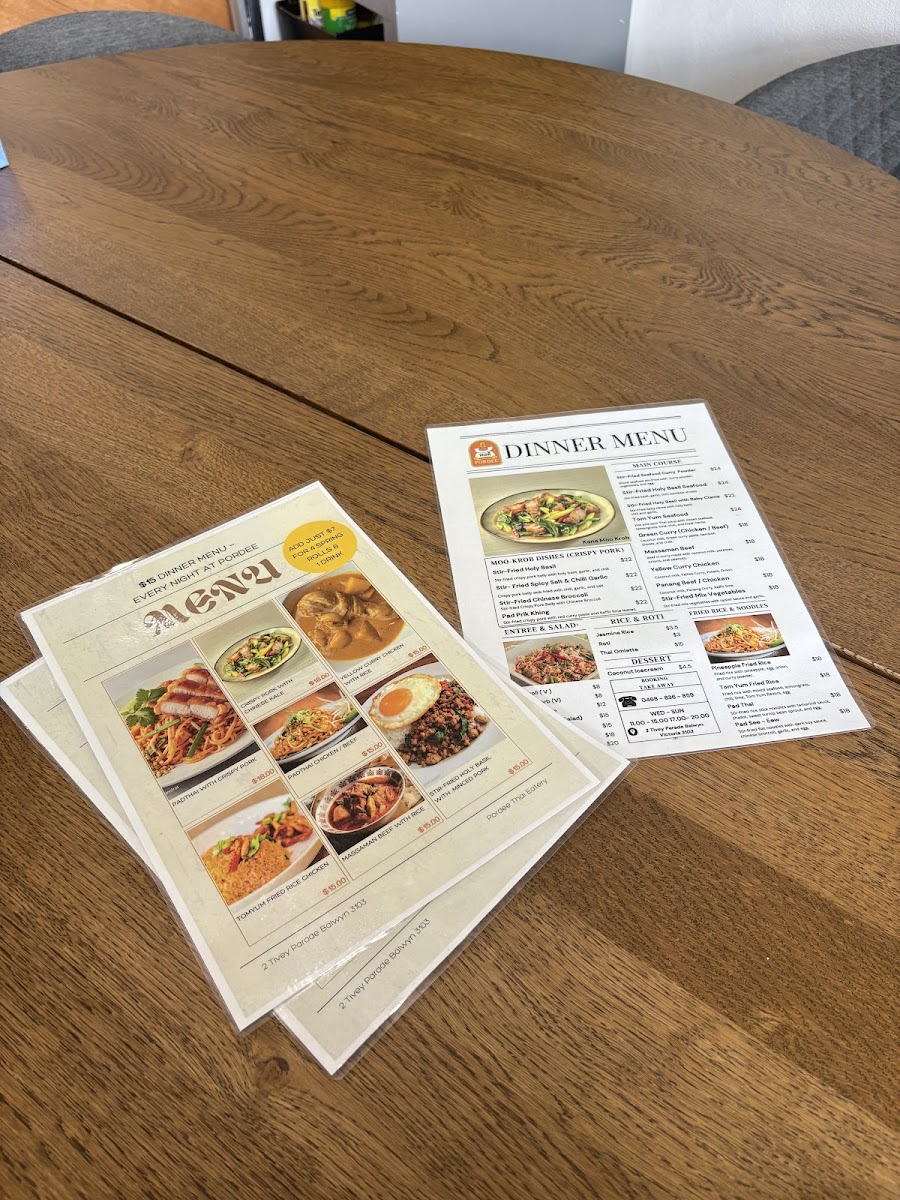 Pordee Eatery Photo Menu 5