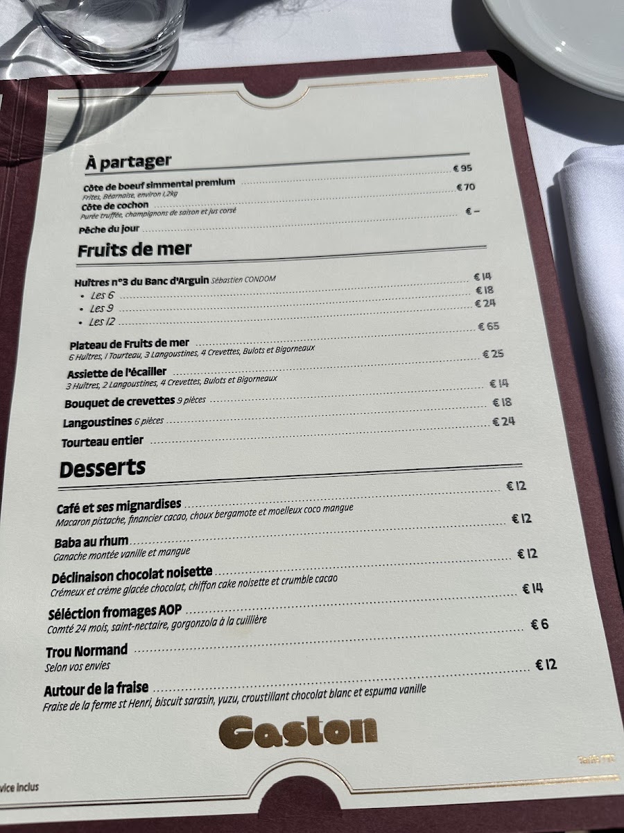 Gaston Photo Menu 2