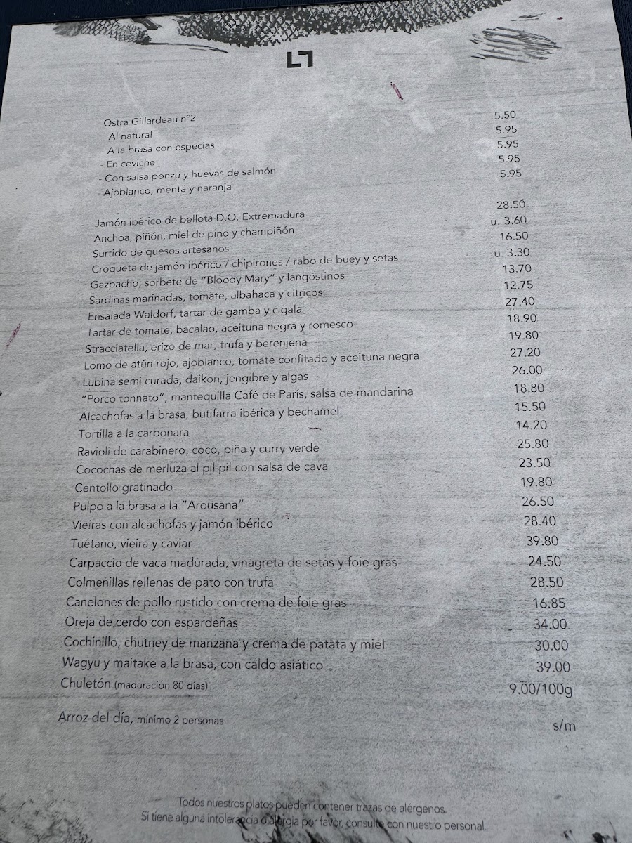 Talla Restaurant Photo Menu 2