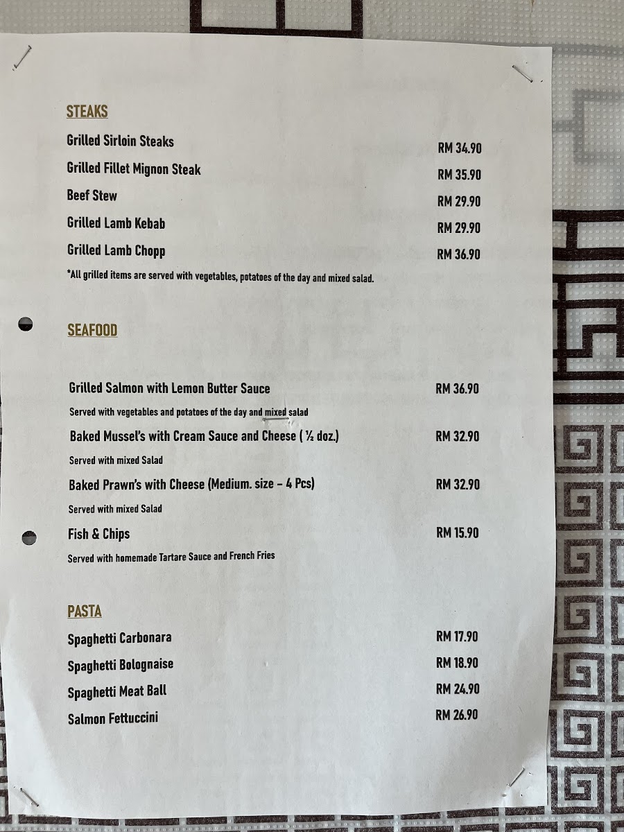 Le Chef Restaurant Photo Menu 3