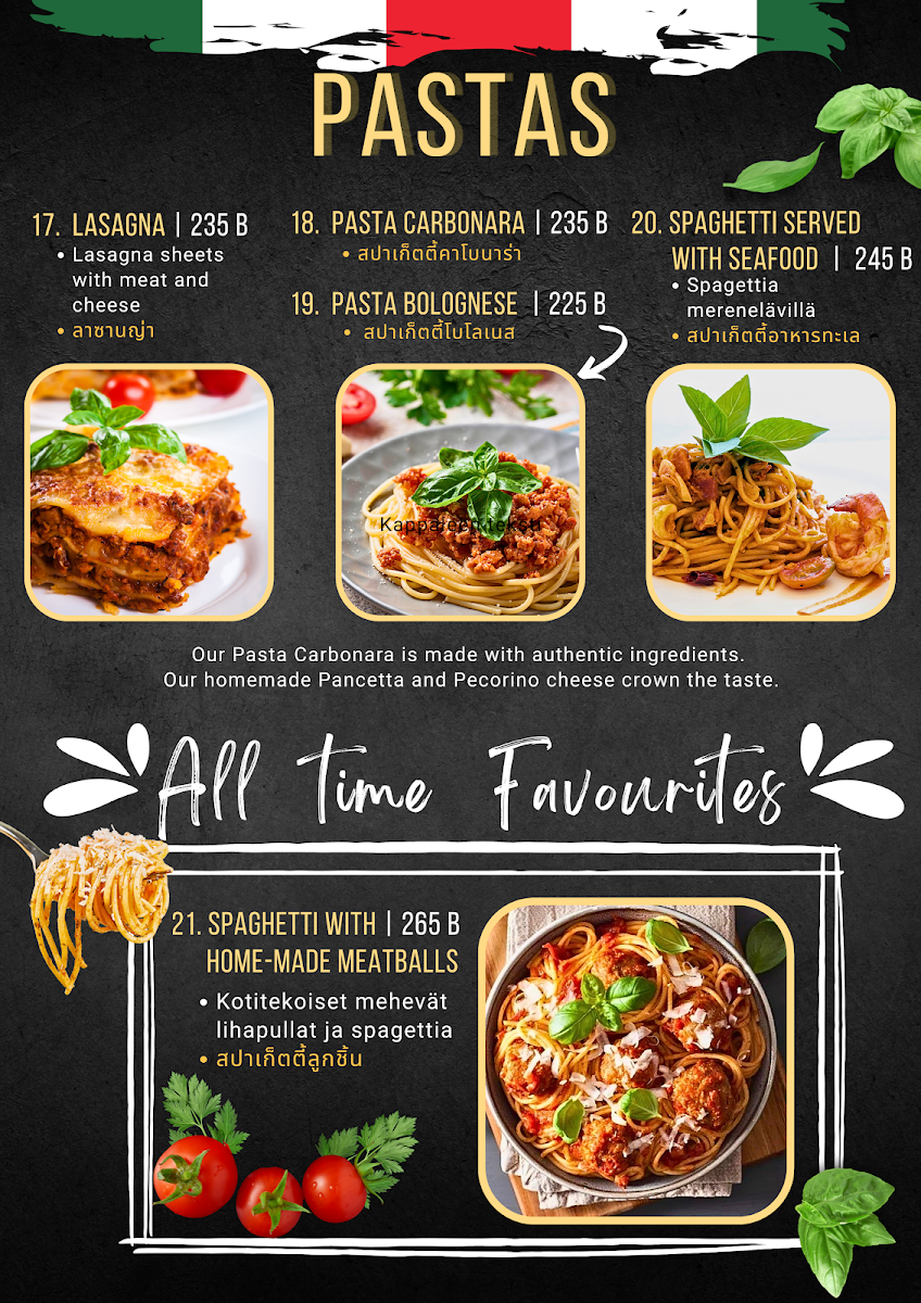 Pineapple Sport Restaurant Photo Menu 1