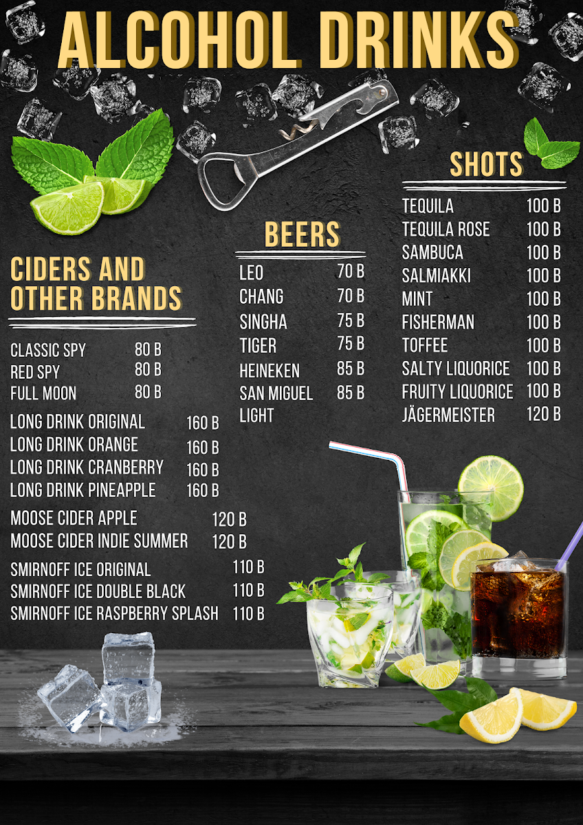Pineapple Sport Restaurant Photo Menu 2